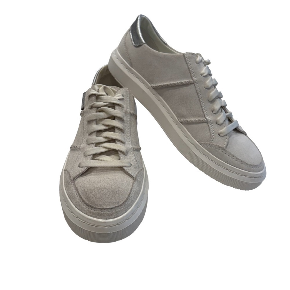 UGG ALAMEDA Women’s lace up sneakers shoes suede casual white athletic Sz 6 NEW